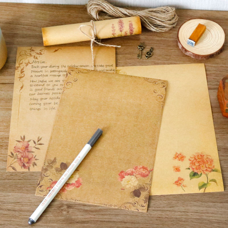 Ink Blotter Paper - 16 шт., винтажная бумага для письма,