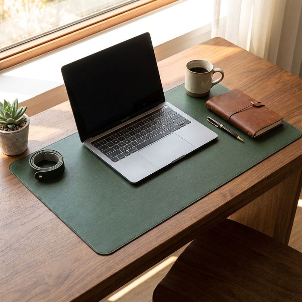 Leather Desk Pad - Двусторонний коврик для стола из искусственной