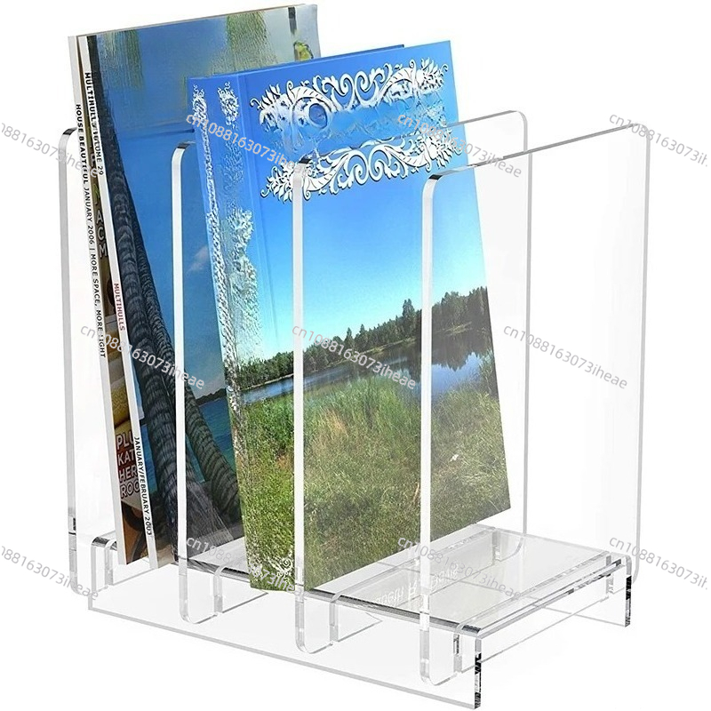 Magazine Holder Rack - Прозрачный акриловый держатель для журналов и