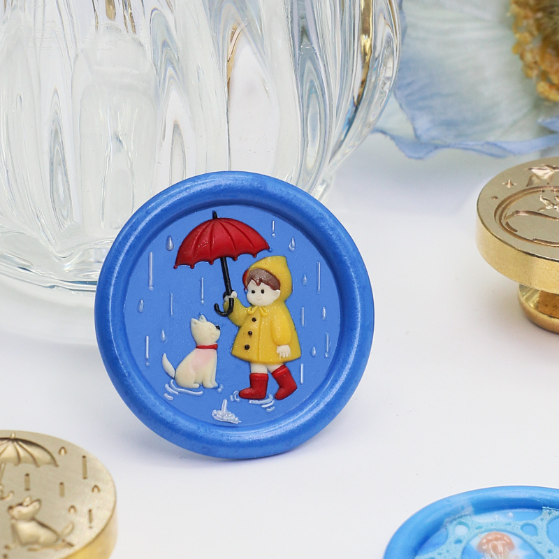 Рельефная серия с водяным цвет – обзор и цена Wax Seal Stamp Set