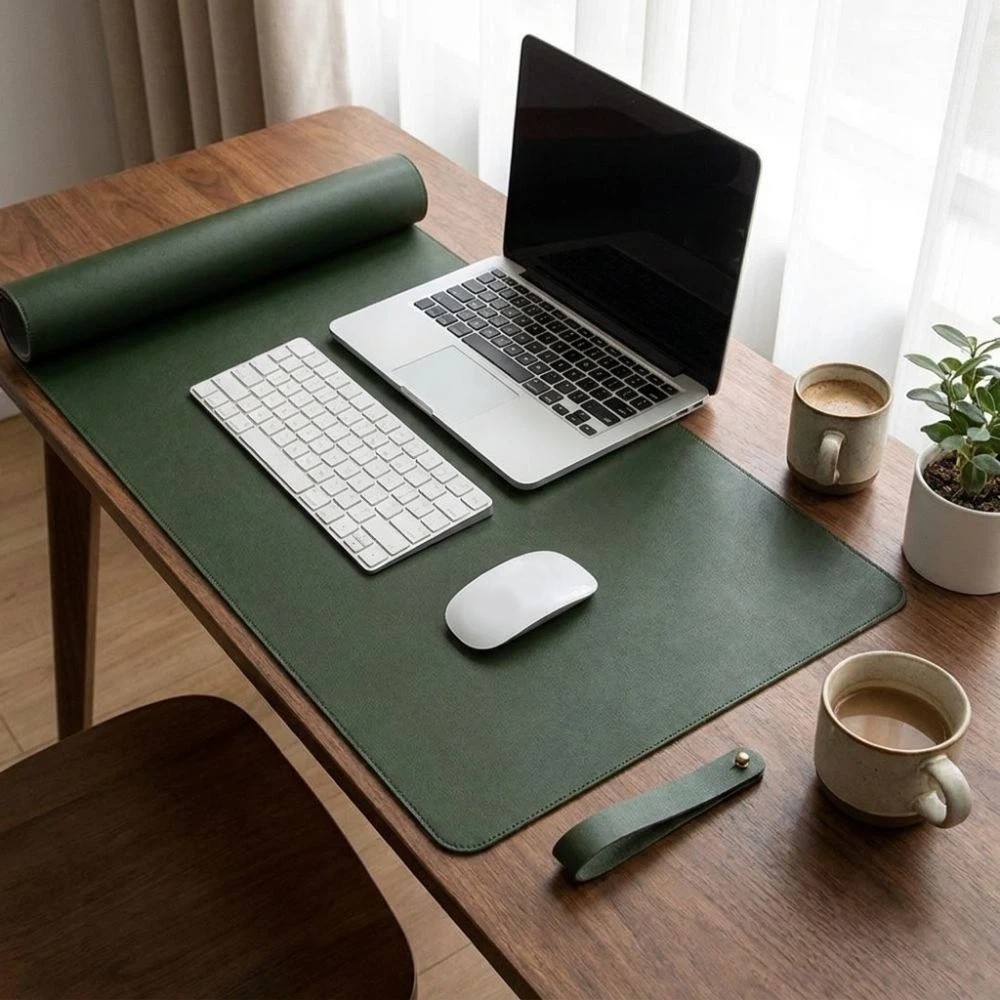 Двусторонний коврик для стола  – обзор и цена Leather Desk Pad